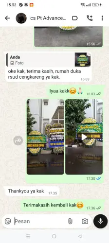 Testimonial Papan Bunga Pernikahan karawang barat