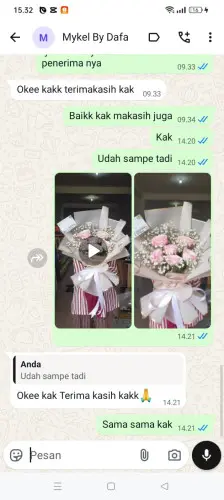 Testimonial Buket Bunga karawang barat