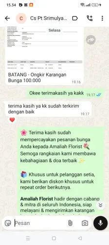 Testimonial Papan Bunga karawang barat